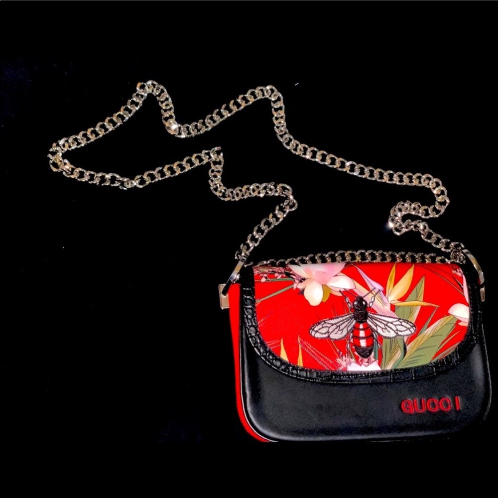 Purse red/black